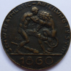 1919-041-20  Schwerathletik Abteilung T.u.S.V.M - Nationale Wettstreit - 3 Preis im Ringen 3. Classe   (1)