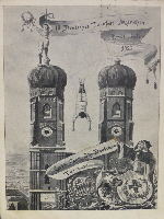 1923 - 13. Deutsches Turnfest Mnchen Postkarte Frauenkirche gelaufen (1)