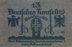 1923 - 13. Deutsches Turnfest Mnchen Erinnerungsbltte nach dem Turnfest (1)