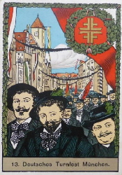 1923 Postkarte 13. Dt. Turnfest (1)