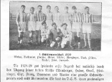 1929 1. Schülermannschaft