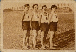 1931 Monopol A Nr. 185 Deutschlands Rekordstafel von 1860 Mnchen 4 x 100 m in der Weltbestzeit von 48.8 sec. Gellus, Karrer, Holzer, Kellner