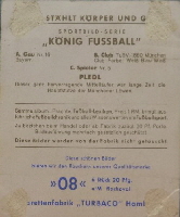 1938 Knig Fussball Turbaco C Spieler Nr. 5 Pledl (1)