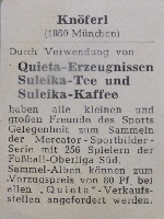 1950-51 Quieta-Erzeugnisse, Suleika Tee und Suleika Kaffee Knferl (2)
