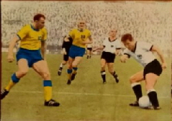 1965-66 Sicker Tausend Tolle Tore Nr. 285 Brunnenmeier-Grosser - BRD Schweden