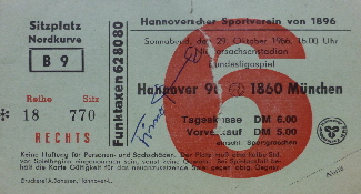 1966-67 Hannover 96 - 1860