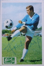 1967-68 Bergmann Fussball mit Kicker Sport Magain Aufkleber (8)