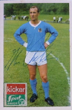 1968-69 Bergmann Bundesliga mit Kicker-Sport Magazin Aufkleber (1)