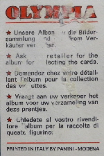 1972 Panini Italy Modena Olympia Straberger (2)
