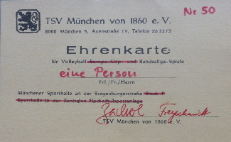 1980-81 Dr. E. Riedl - Dauerkarte Volleyball (2)