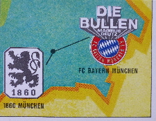 1980 panini Fussball 80 Landkarte