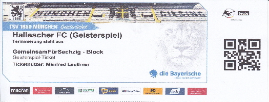 2019-20 Geisterspiel 60 - Hallescher FC Print