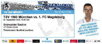 2020-20 12. Mann Ticket 60 - Magdeburg