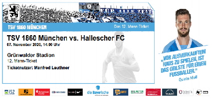 2020-21 12. Mann Ticket 60 - Hallescher FC