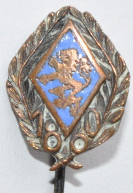 Nr. 308 1935 ca Ehrennadel Raute m. Lorbeerkranz